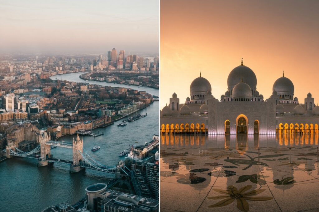 London and Abu Dhabi