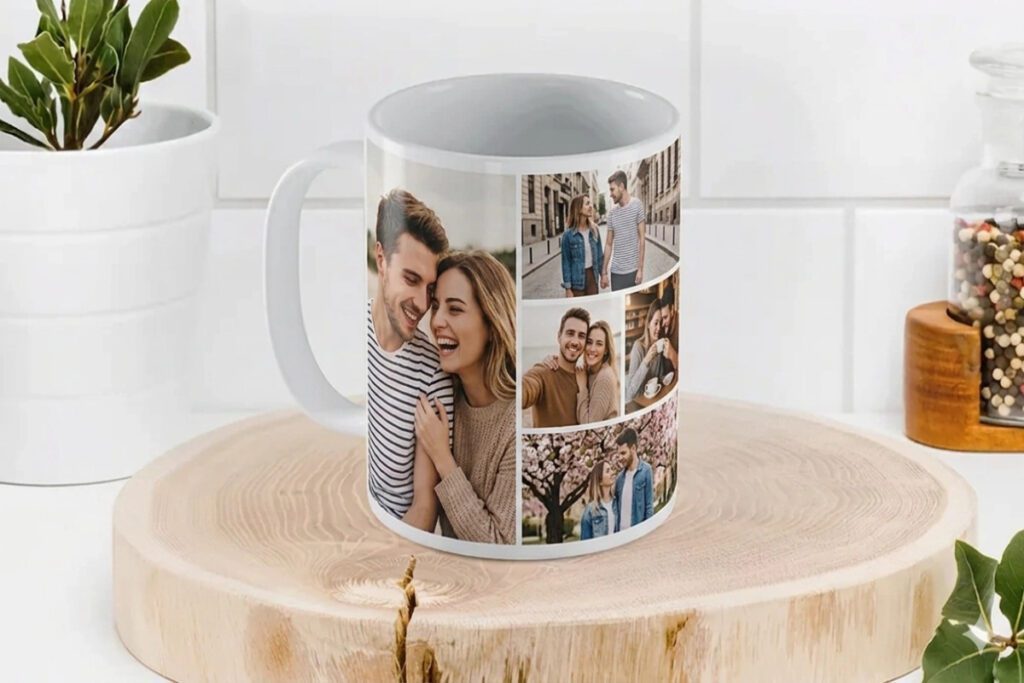 4. Personalised Photo Mug (Standard, Collage, and Magic Heat-Reveal) – Best For a Birthday Stocking Gift That Works Every Morning