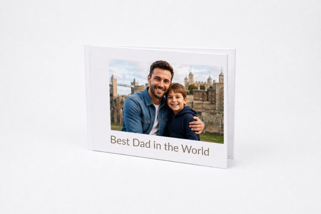2. Hardcover Photo Book (Birthday or Father's Day Memories) – Best For Preserving a Year of Shared Moments in a Single Object
