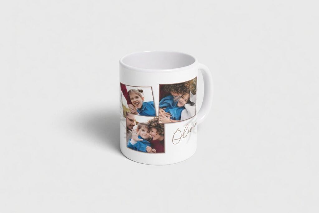 2. Personalised Photo Mug (Standard, Collage, or Two-Photo) – Best For a Daily-Use Gift That Delivers Consistent Morning Impact