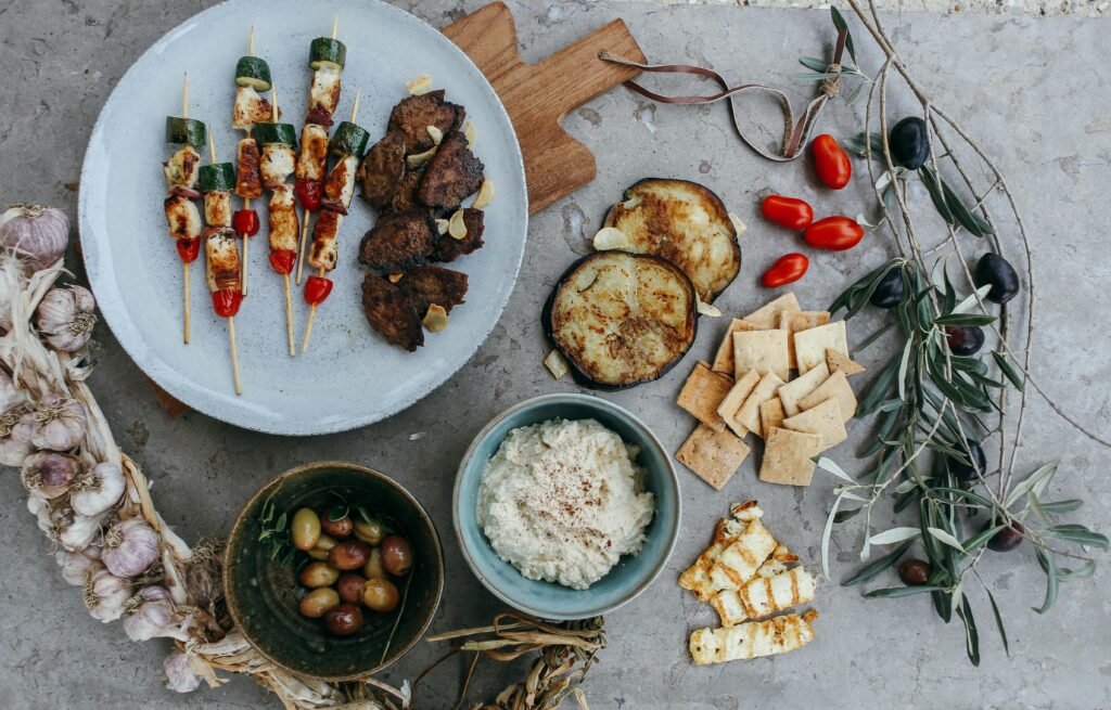 What Food Is Cyprus Known For - halloumi chees, souvlaki kleftiko
