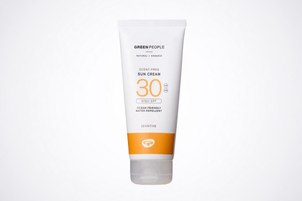 2. Green People Scent Free Sun Cream SPF30 — Best for Sensitive, Eczema-Prone, and Prickly-Heat Skin on Holiday